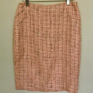 Karl Lagerfeld pink tweed skirt